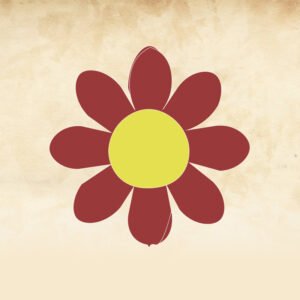 daisy flower outline icon white flat isolated background eps file available 126790767